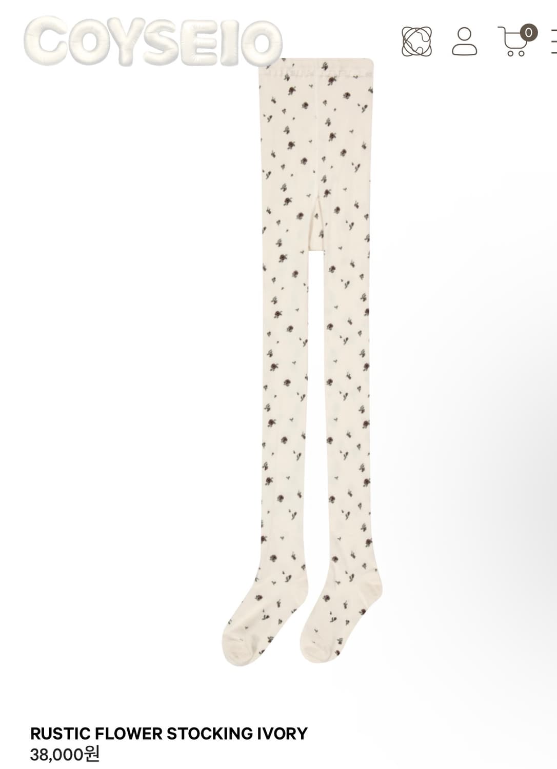 코이세이오 러스틱 플라워 스타킹 상품이미지1