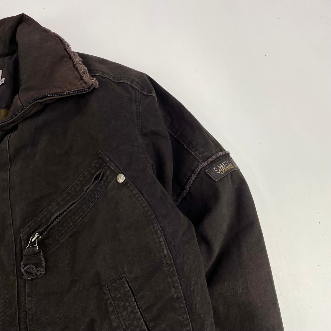 SMEX 빈티지 Y2K 디테일 코튼 집업 자켓 (105) 상품이미지5