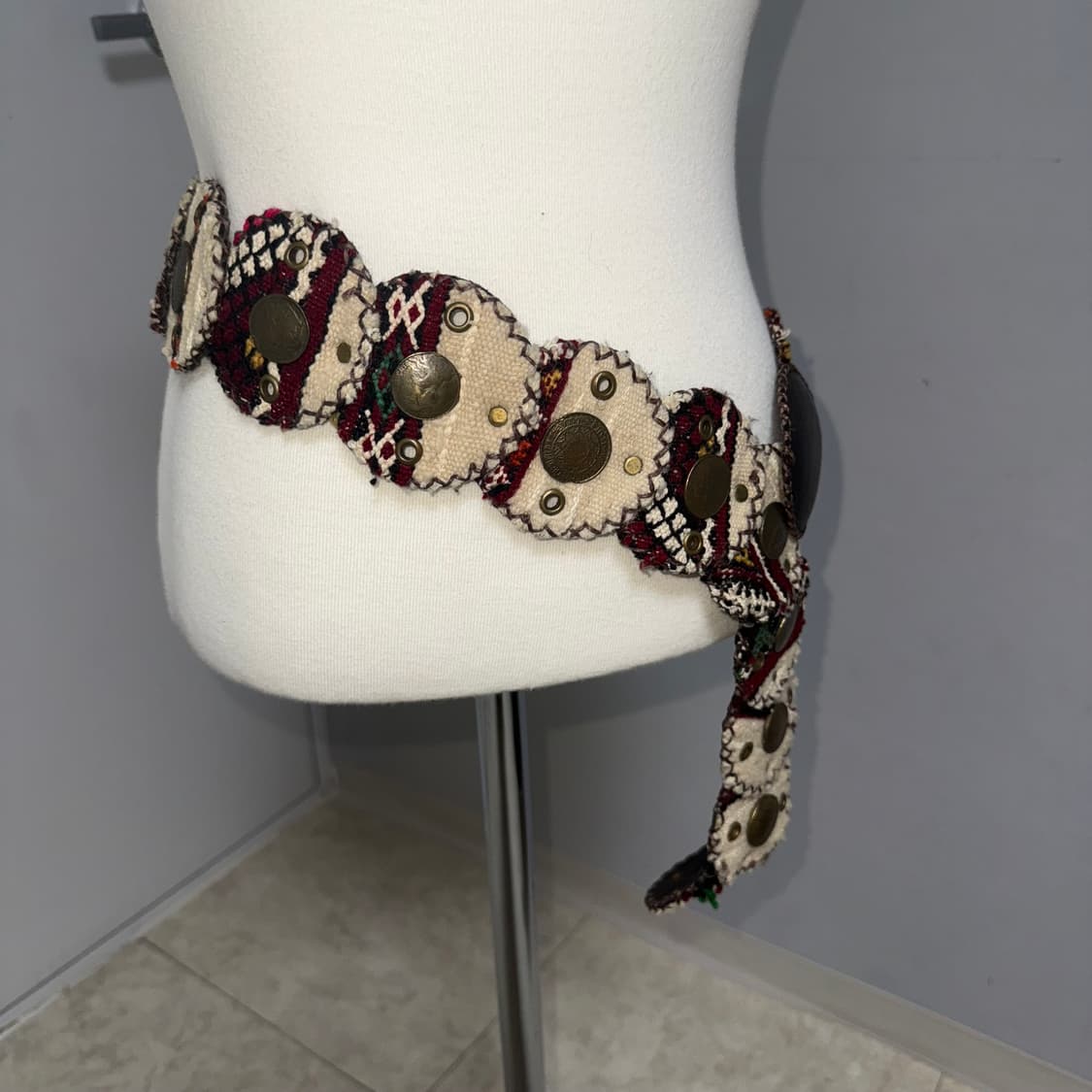 히피 에스닉 패턴 벨트  상품이미지1