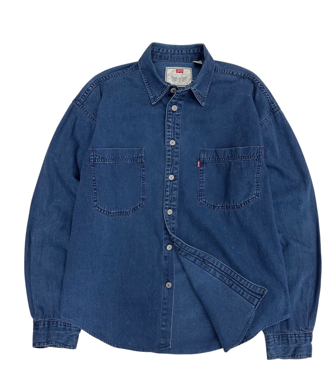 90s 리바이스 샴브레이 셔츠 (L)  상품이미지1
