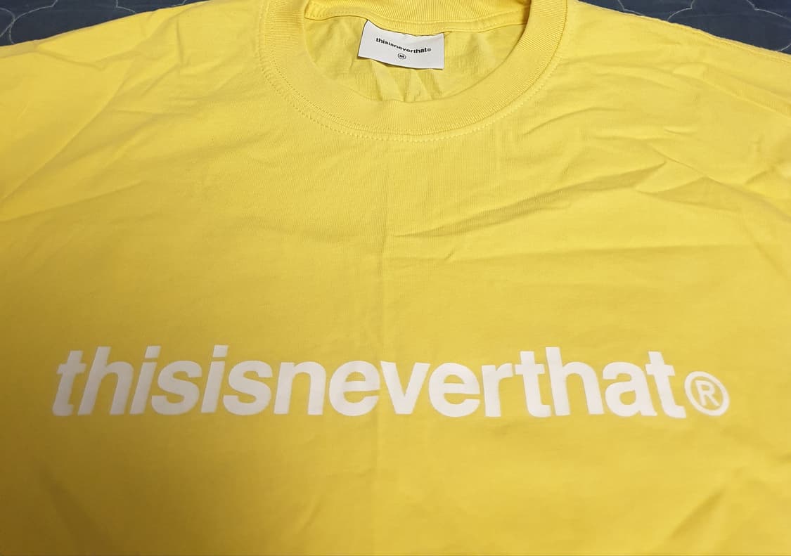 디스이즈네버댓 레터링로고 코튼 반팔티 레몬 (M) 상품이미지2