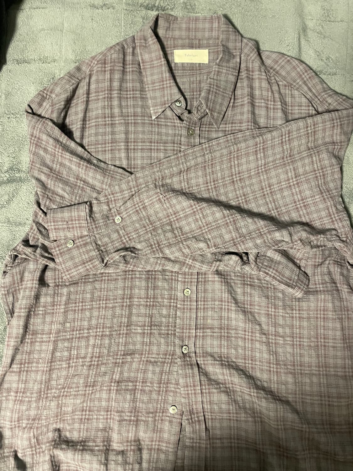 파브레가 체크셔츠 레드빈 상품이미지3