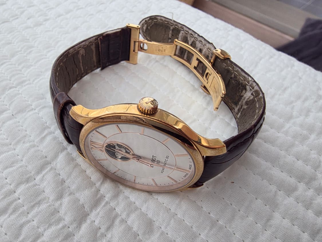 티쏘 1853 파워매틱 80 오픈하트 가죽 시계 상품이미지2