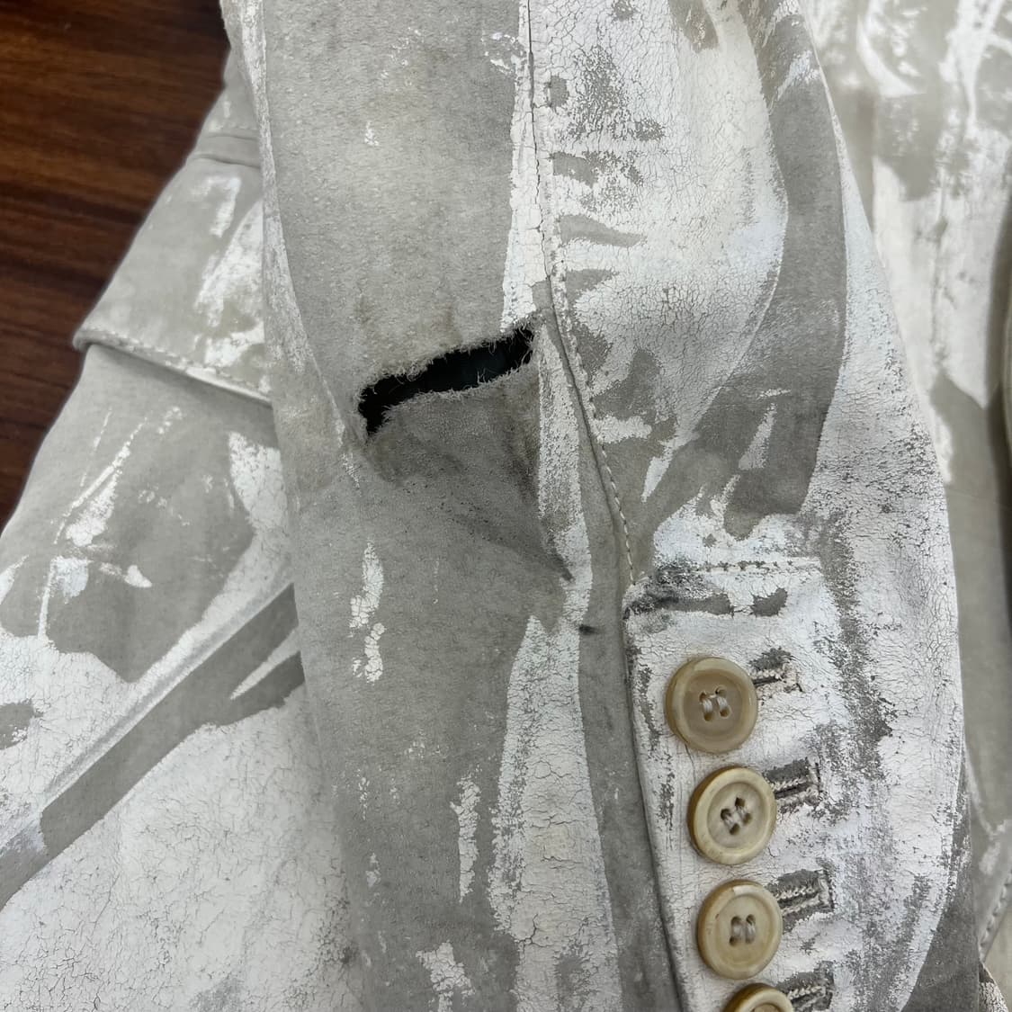 마르첼로 팜팔로니 페인팅 돈피 자켓 상품이미지9