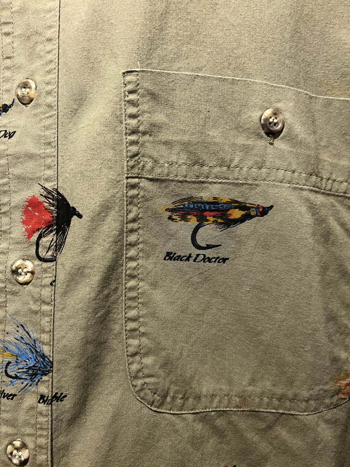 [XL]랭글러 USA 피싱 베이트 패턴 헌팅 셔츠 상품이미지3