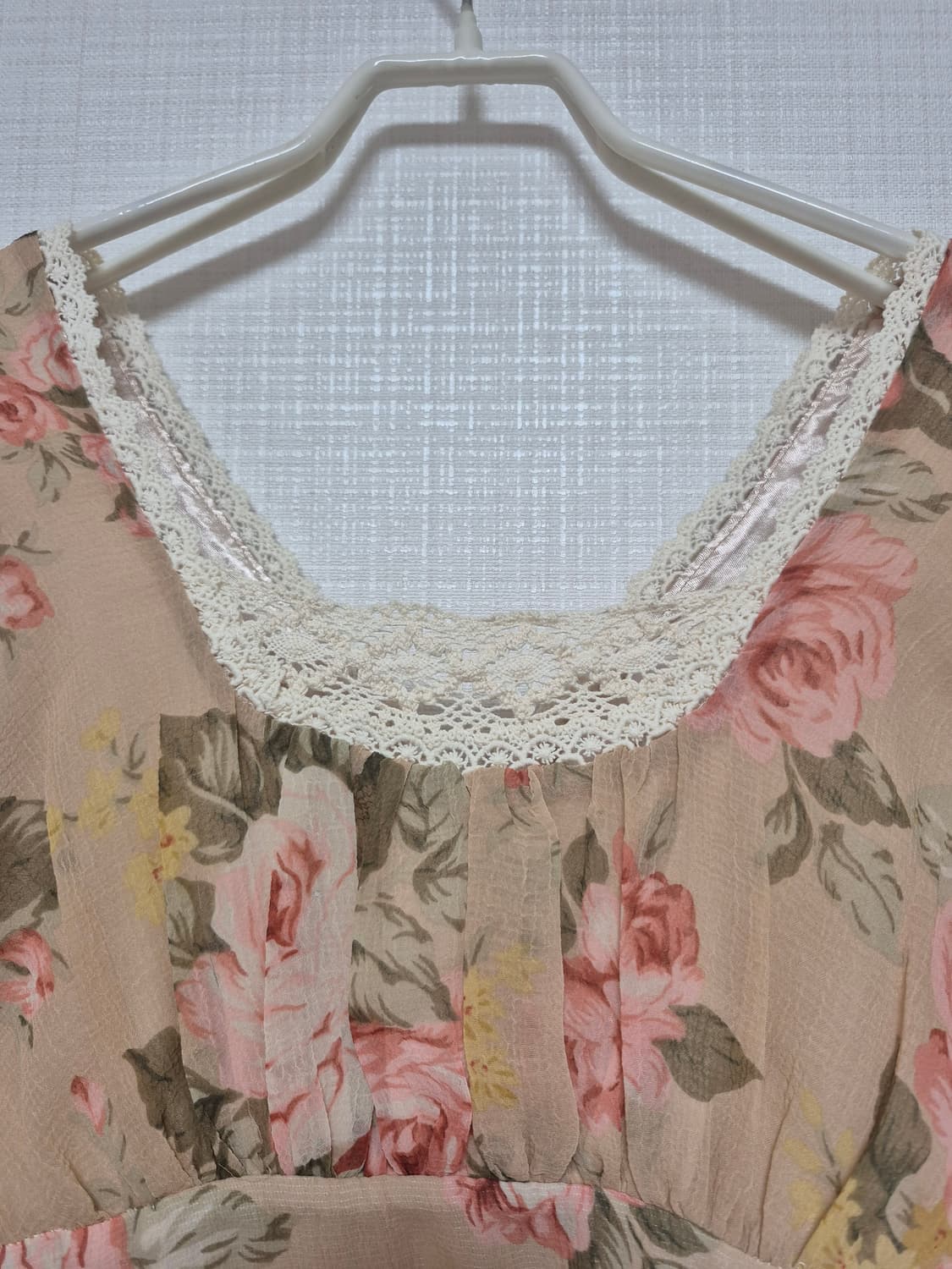 리즈리사 수선품 초고전템 히메갸루 앤틱플라워 베이지 블라우스 상품이미지4