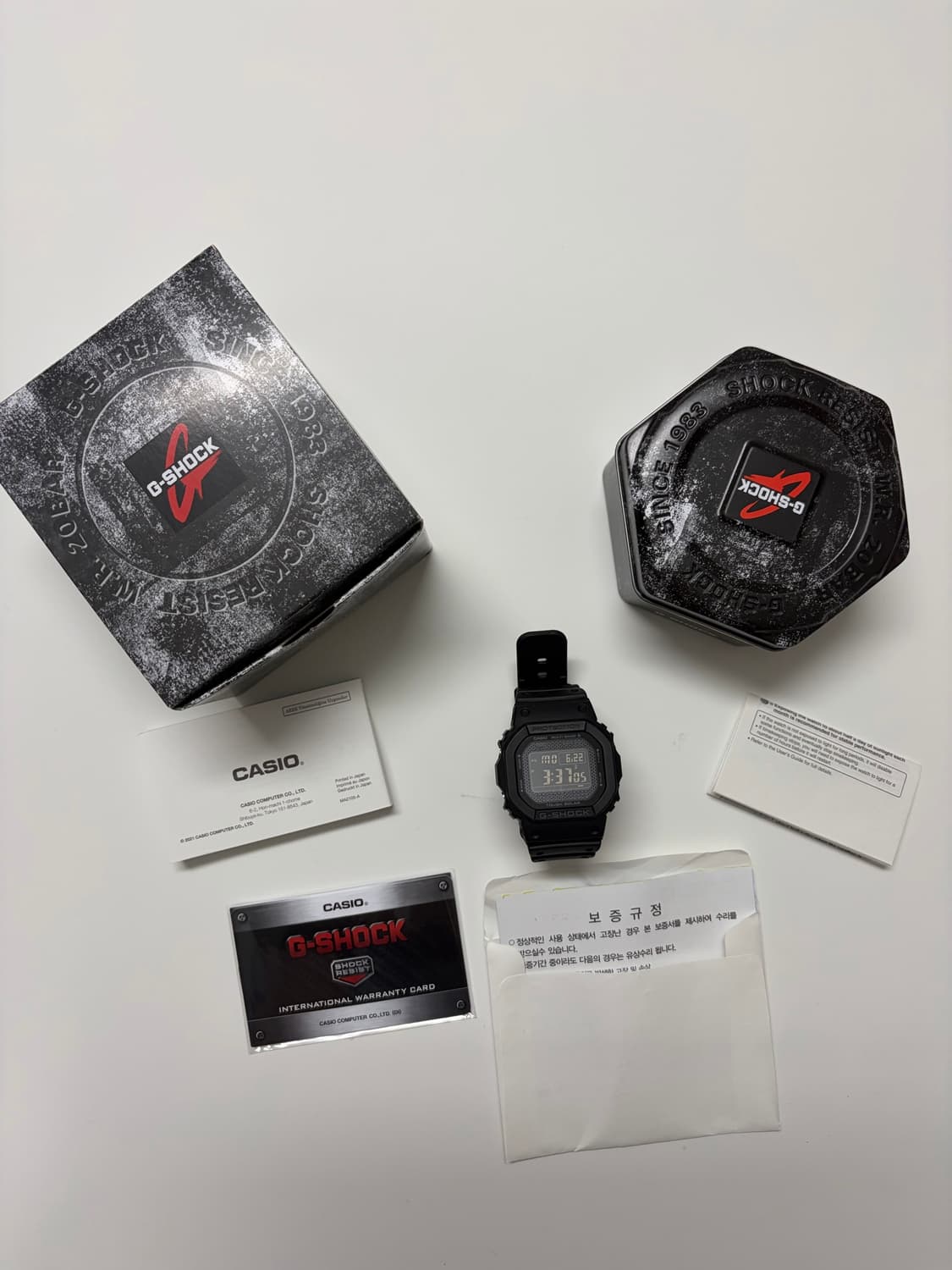 지샥 DW-5000hs-1dr 풀박. 판매합니다.  상품이미지2