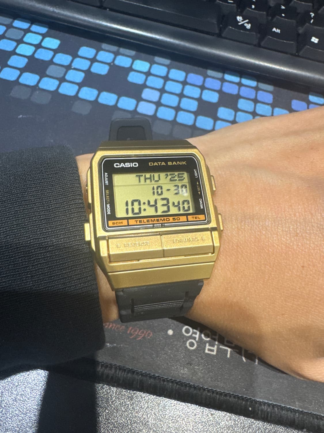 카시오 데이터뱅크 DB-520 호환밴드 줄질 상품이미지1