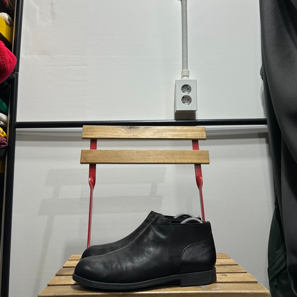 39 250) 캠퍼 부츠 여성 여자 부츠 보위 블랙 앵클 부츠  상품이미지3