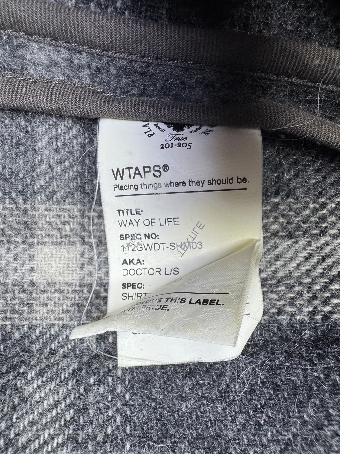 더블탭스 WTAPS 닥터 울 셔츠 M 상품이미지5