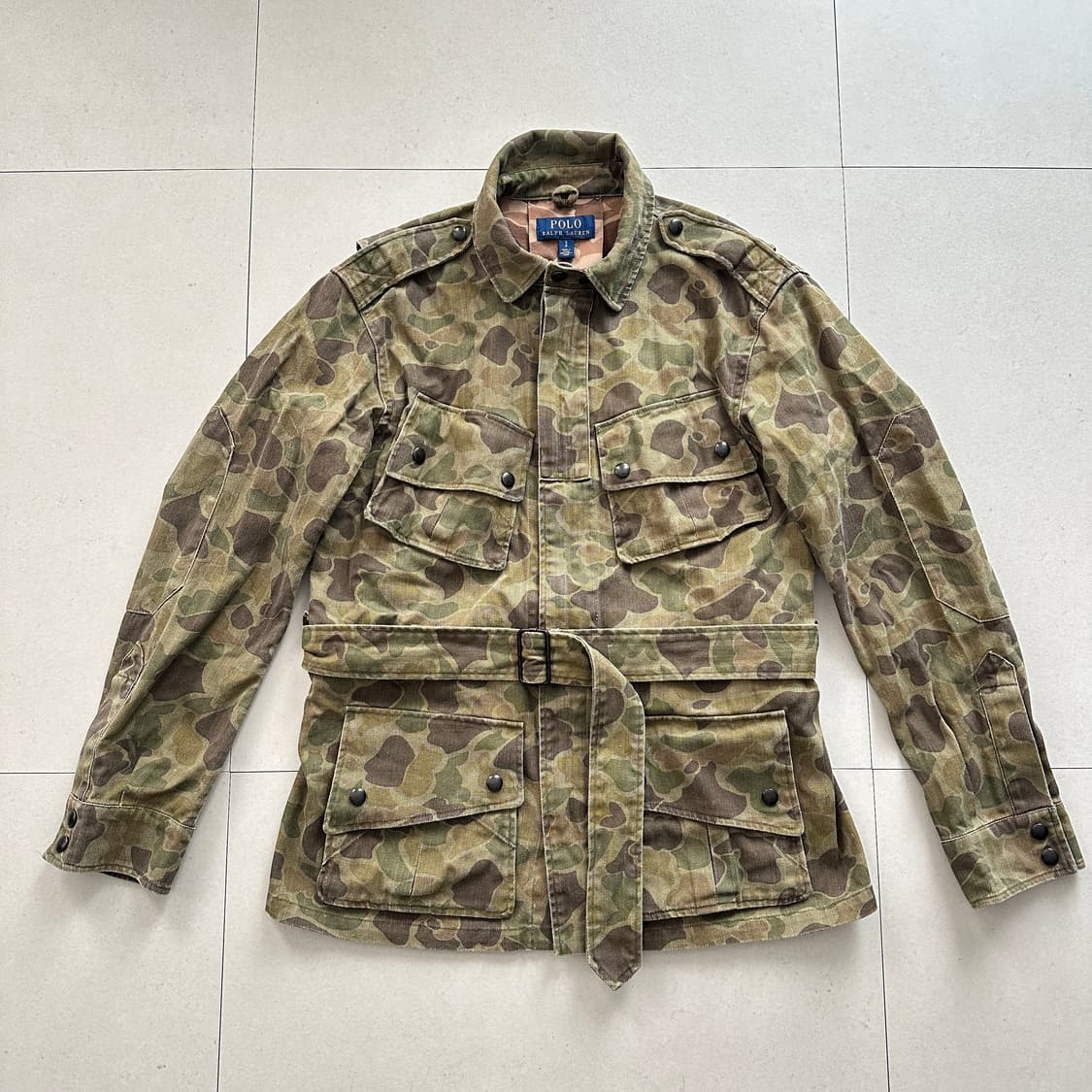 폴로랄프로렌 빈티지워싱 덕카모 파라트루퍼 벨티드자켓 상품이미지1