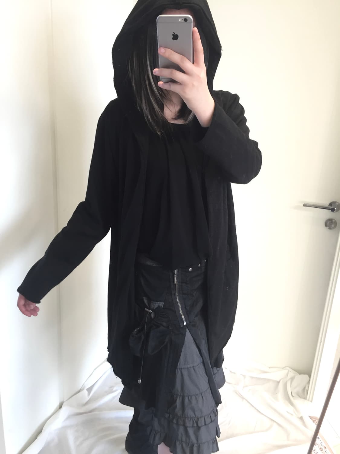 Witch unbalanced hoodie Outer 상품이미지4