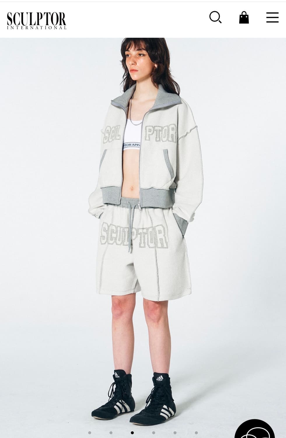 (새상품) SCULPTOR 스컬프터 인앤아웃 쇼츠 멜란지 리버스 상품이미지3