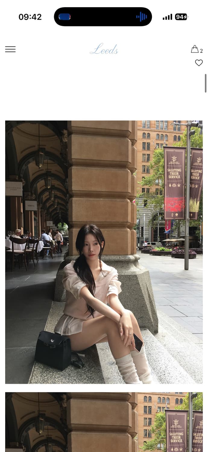 Leeds(리즈) Shu layered blouse(peach) 상품이미지3