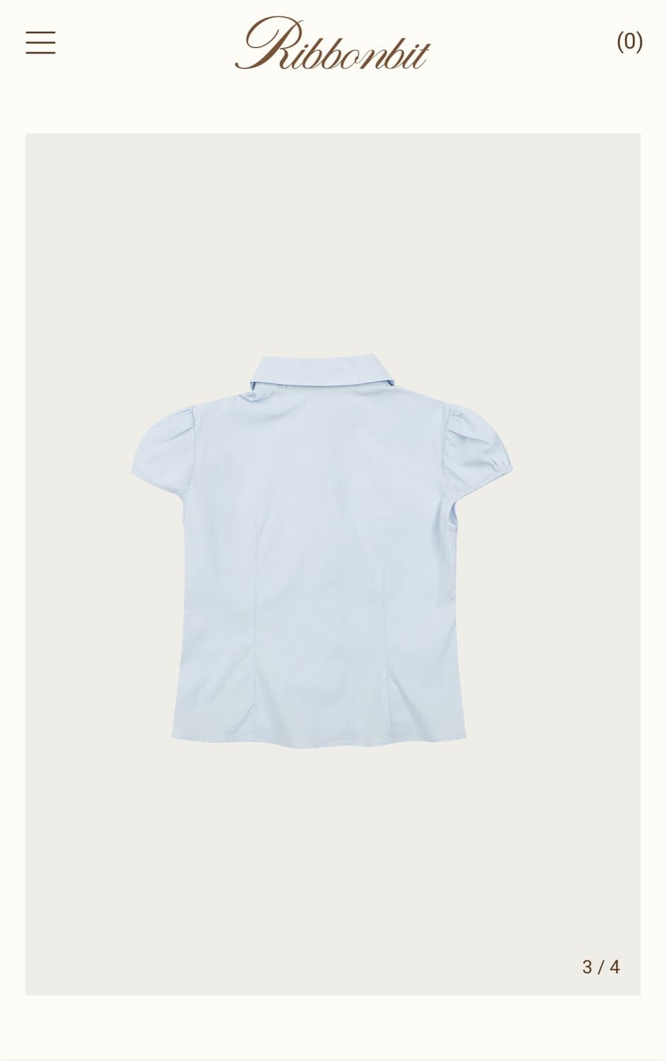 리본빛 lovi cap sleeve blouse 상품이미지2