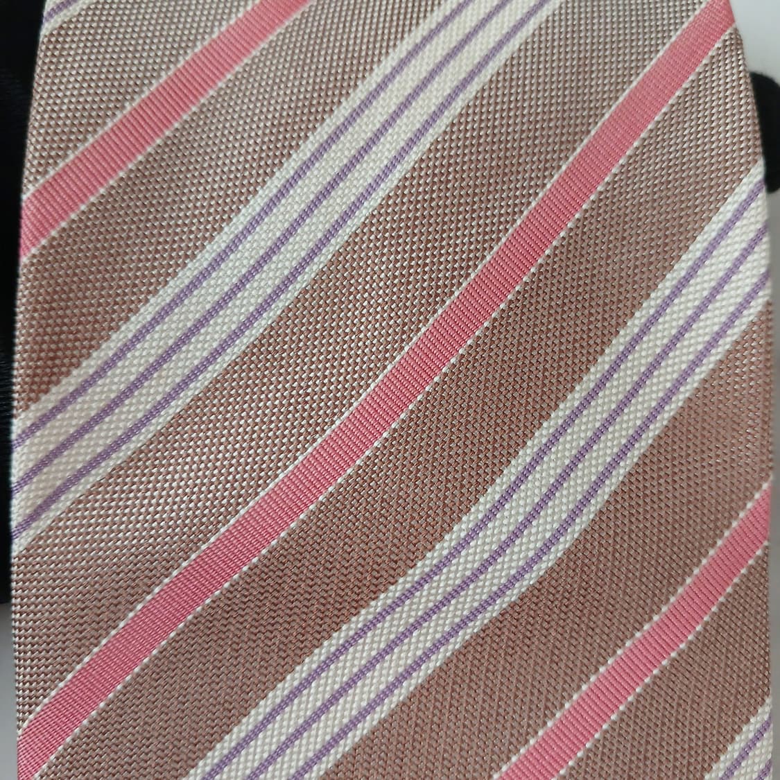 에르메네질도 제냐 실크 스트라이프 넥타이 9.2cm A+등급 A18887 상품이미지7