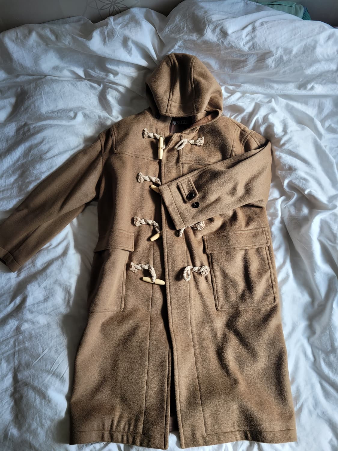 로파이 울 더플코트 베이지/L 상품이미지1