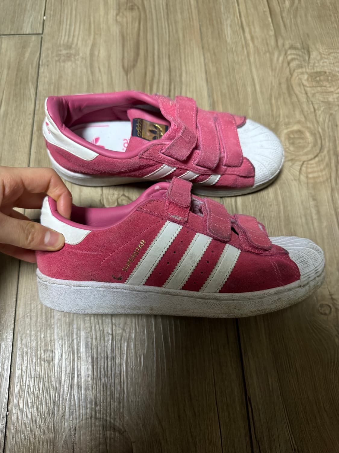 아디다스 슈퍼스타 키즈 210 핑크 상품이미지2