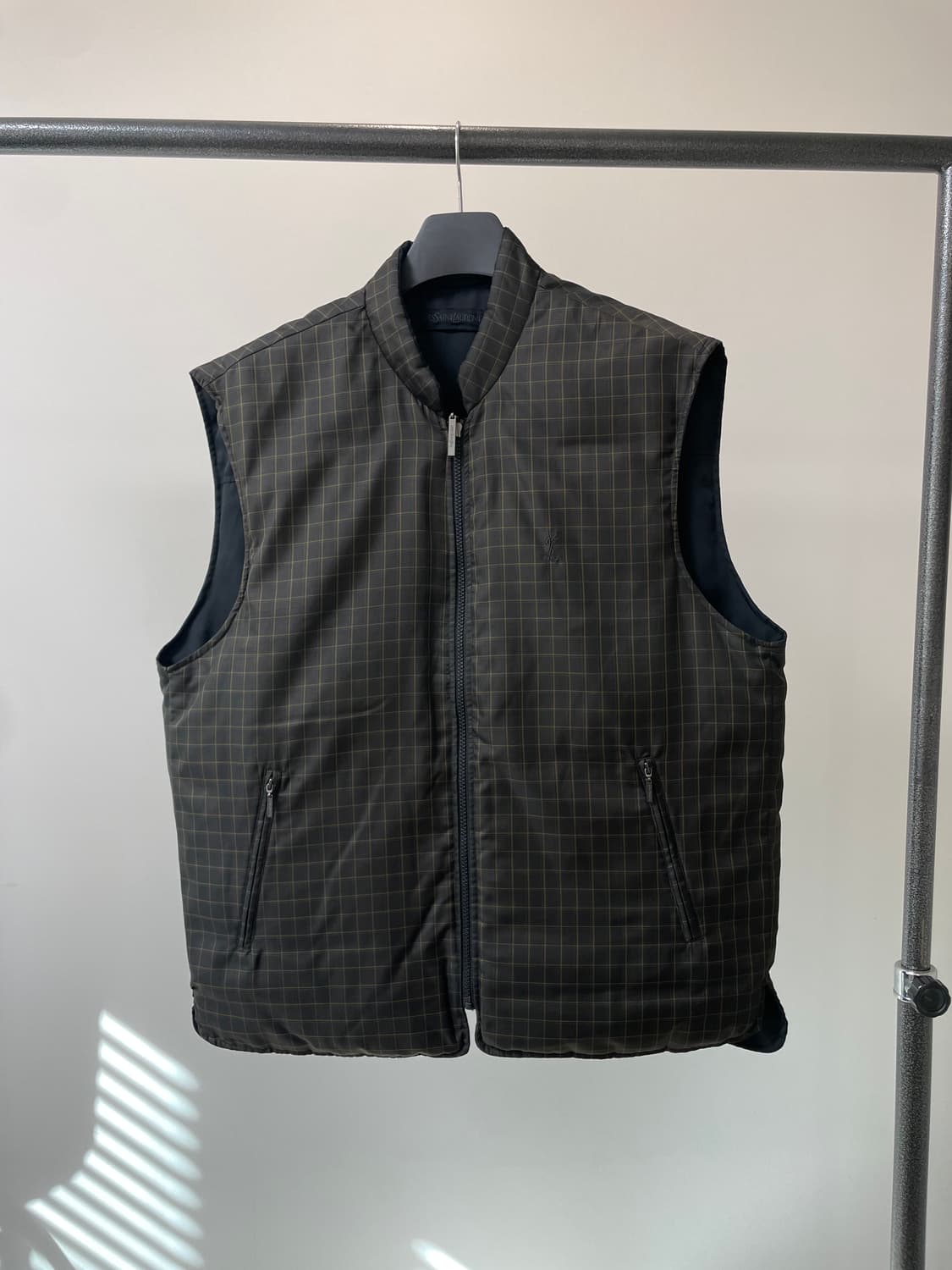 (105) ysl 입생로랑 리버시블 덕다운 패딩 베스트 상품이미지1