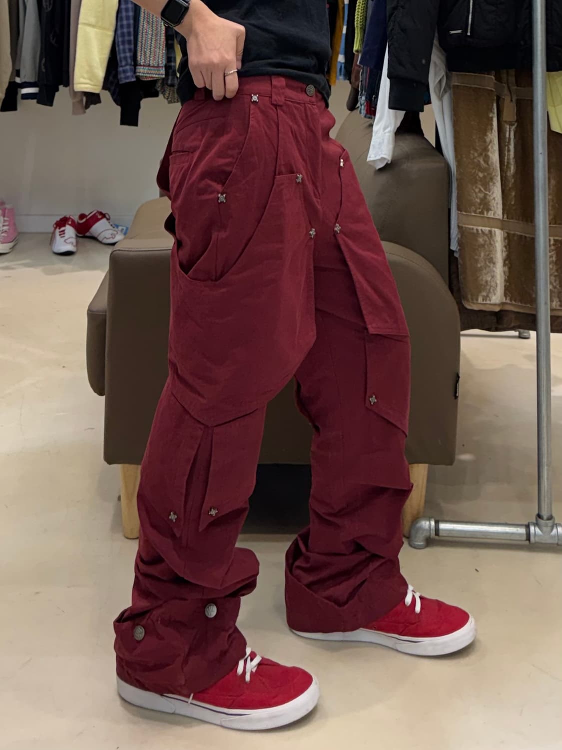 Roca wear 멀티 레이어 스터드 팬츠 상품이미지7