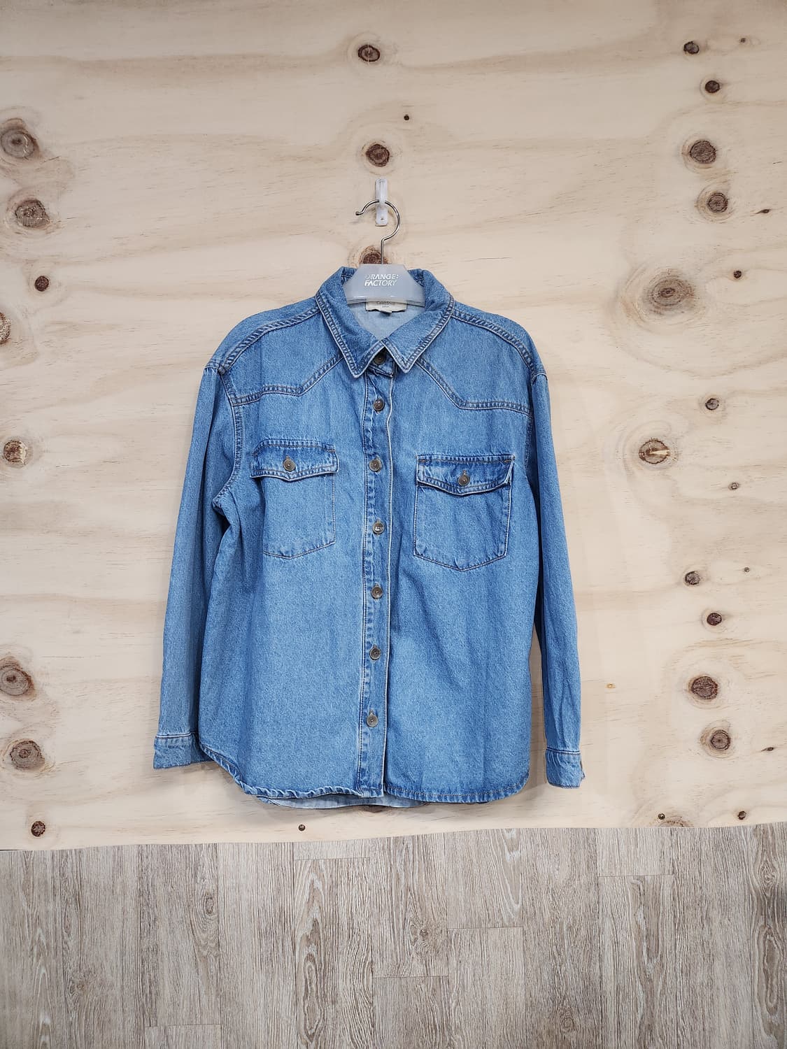 494) 셀럽샵 데님 남방 상품이미지1