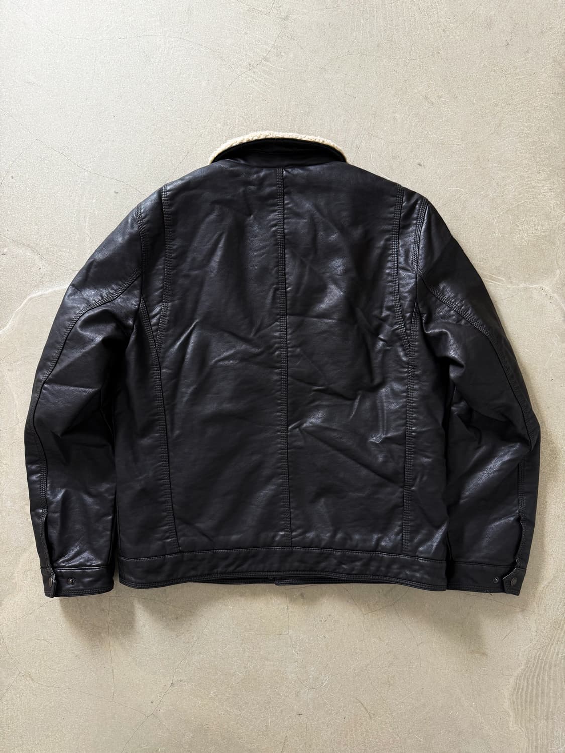 Levis Leather Sherpa Trucker Jacket 상품이미지5