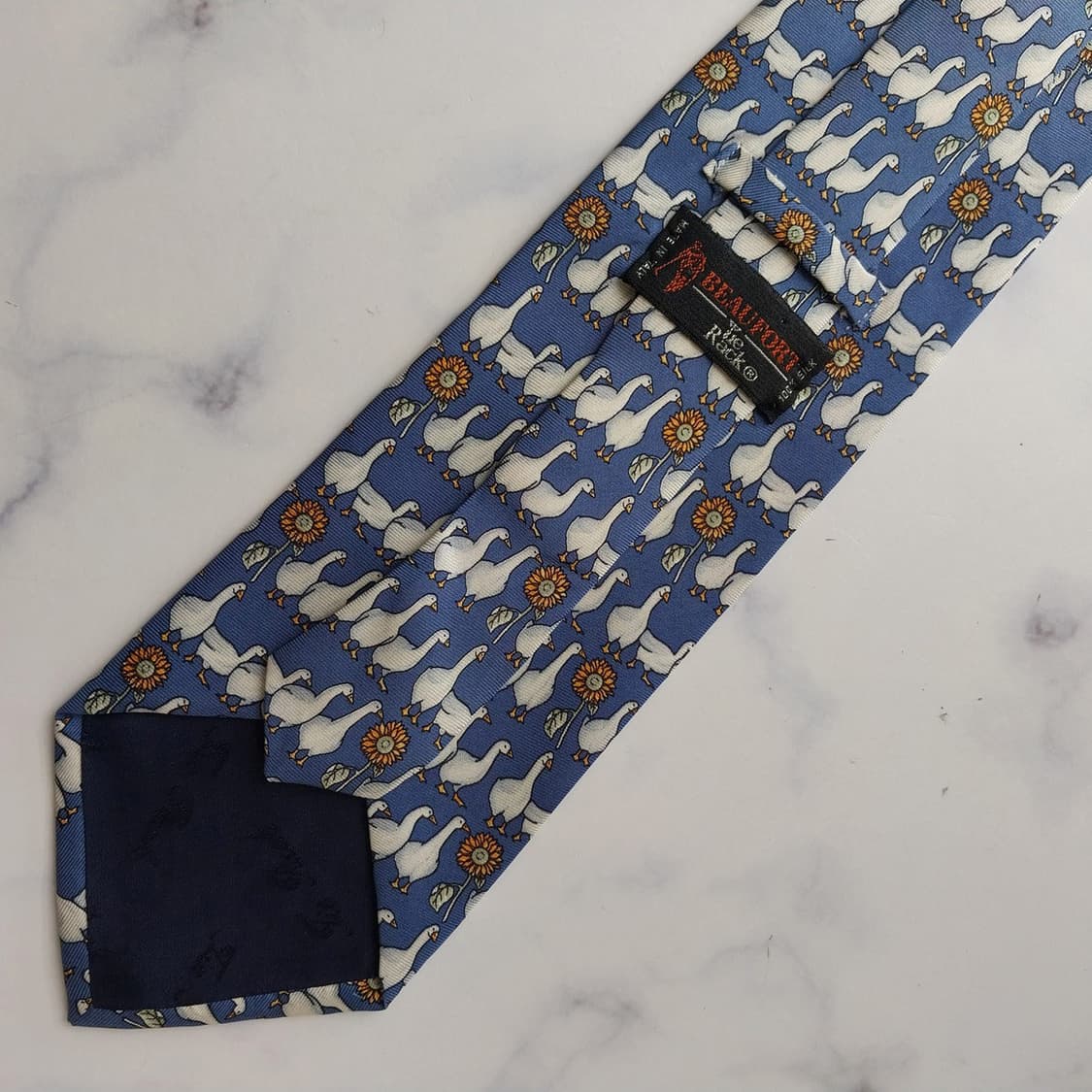 뷰포트(타이랙)  블루 오리 모티브 넥타이 9.7cm A등급 K2313
 상품이미지8