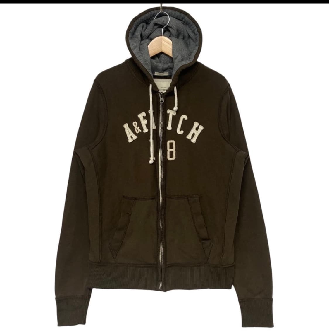 XL 빈티지 아베크롬비 후드 집업 브라운  상품이미지1