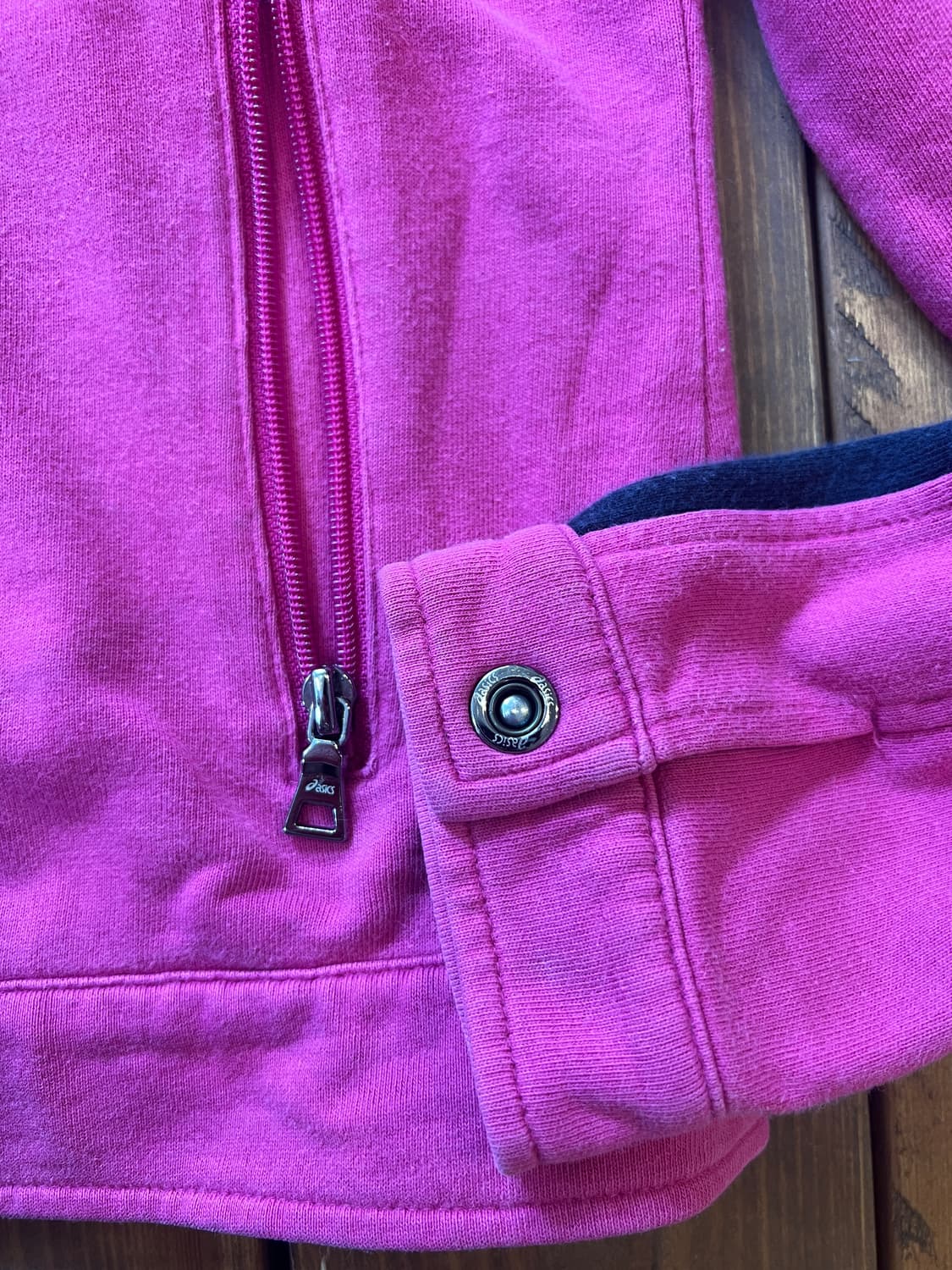 Asics 로고 딥 핑크 집업 상품이미지9