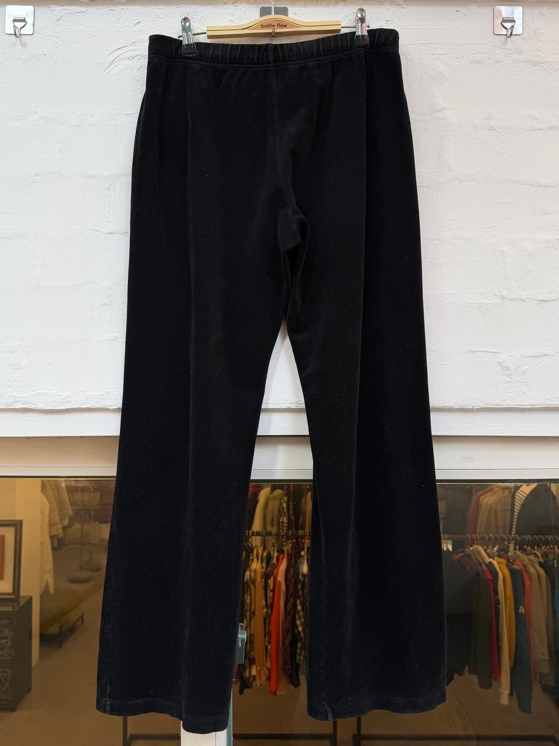 Vince 빈스 벨벳 밴딩 와이드 팬츠 블랙 S 상품이미지7