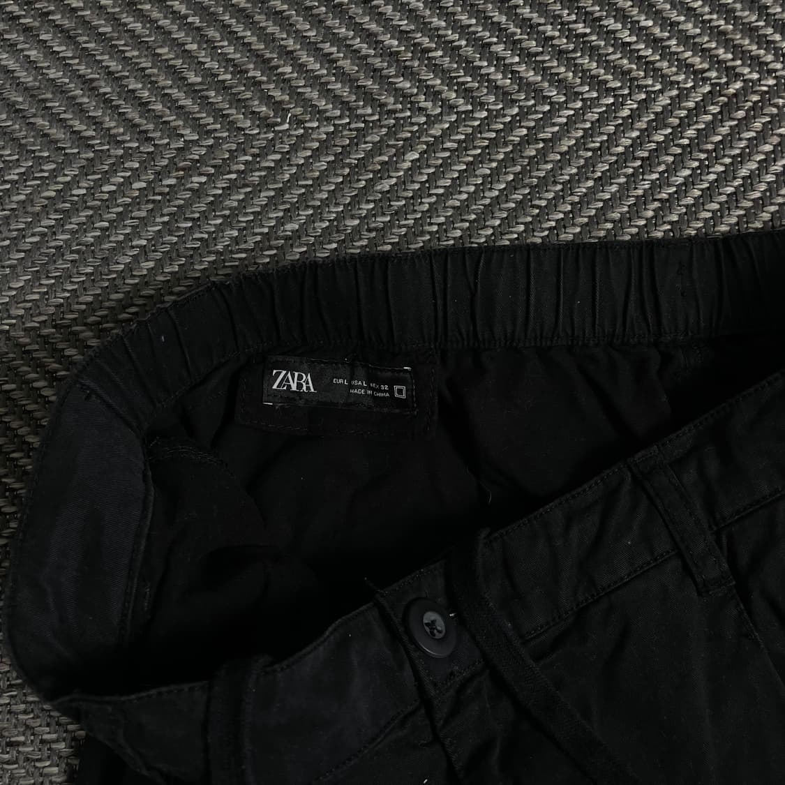 자라 빈티지 벌룬핏 코튼 팬츠 블랙 y 4430 상품이미지6