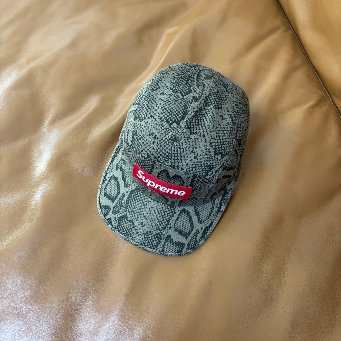 Supreme 슈프림 24ss 스네이크 스킨 캠프캡 모자 (Snake) 상품이미지5