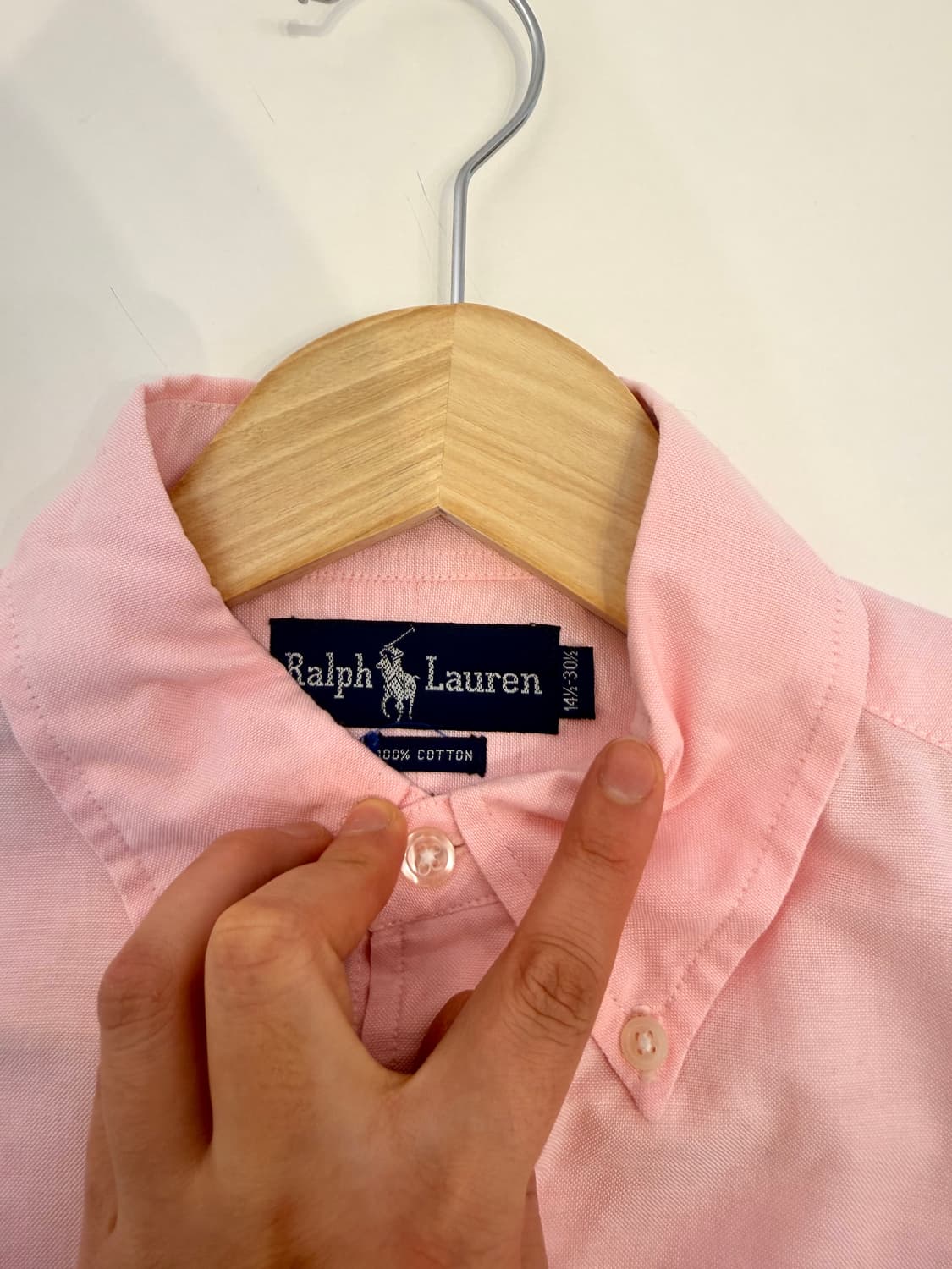 폴로 코튼셔츠 핑크 상품이미지6