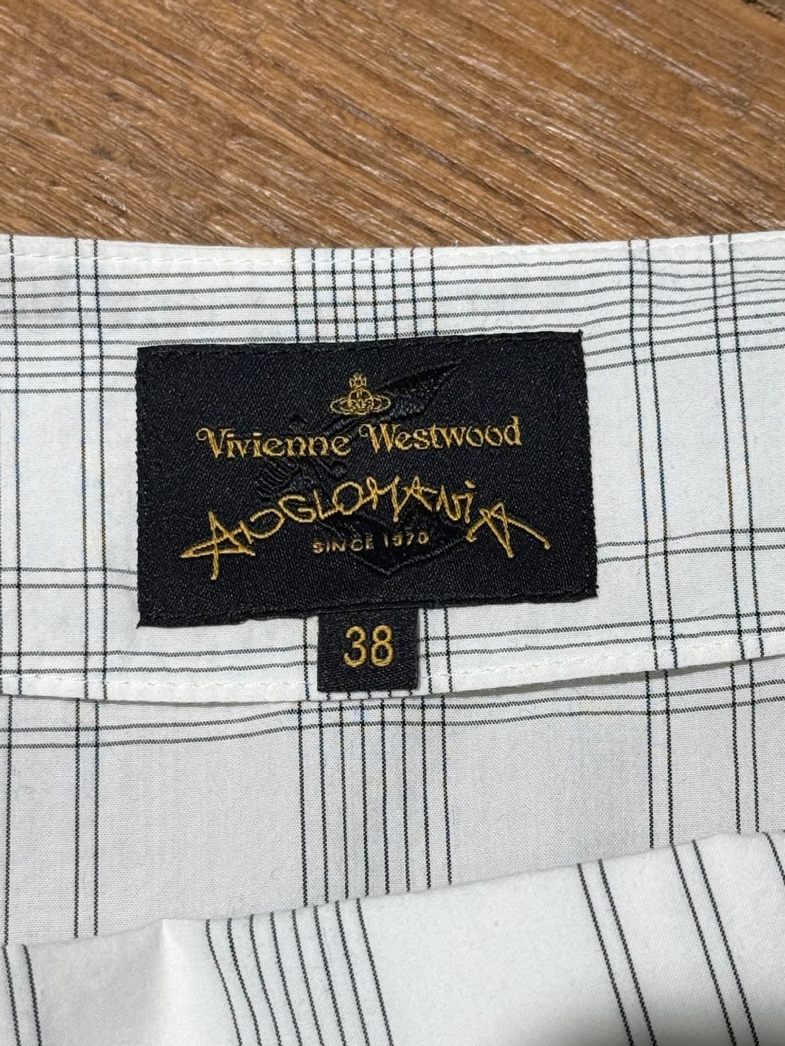 비비안웨스트우드 앵글로매니아 화이트 체크 랩 원피스 상품이미지8