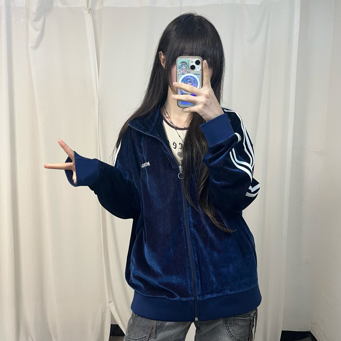 Nerdy navy corduroy jersey 상품이미지2