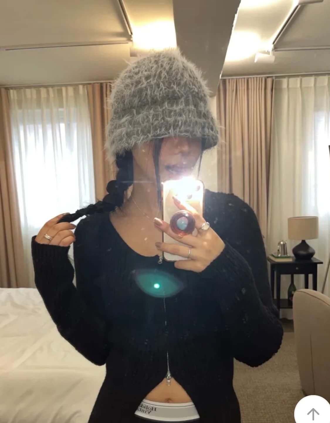 새상품) 앙고라 버킷햇 앙고라 비니  상품이미지1