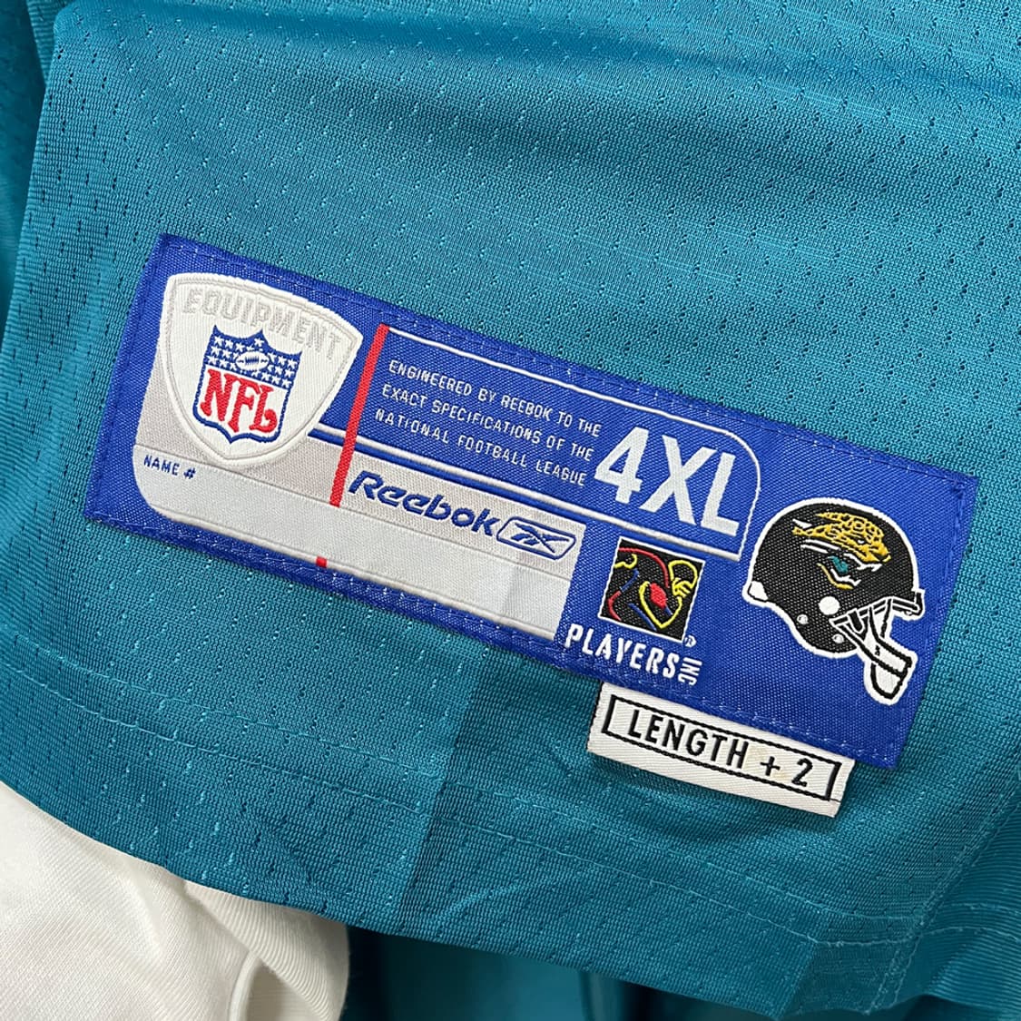 리복 NFL 잭슨빌 재규어 럭비 져지 유니폼 4XL 상품이미지4