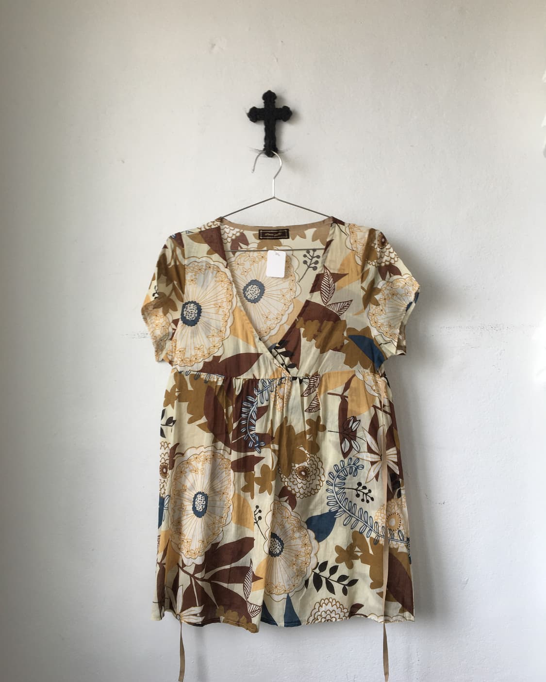 Ethnic mood pattern blouse 상품이미지2