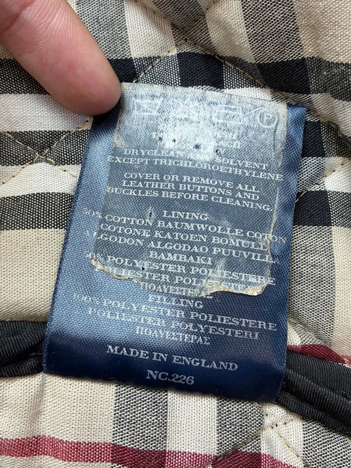 버버리 00's 체크 안감 퀼팅 자켓 PN5520 상품이미지7