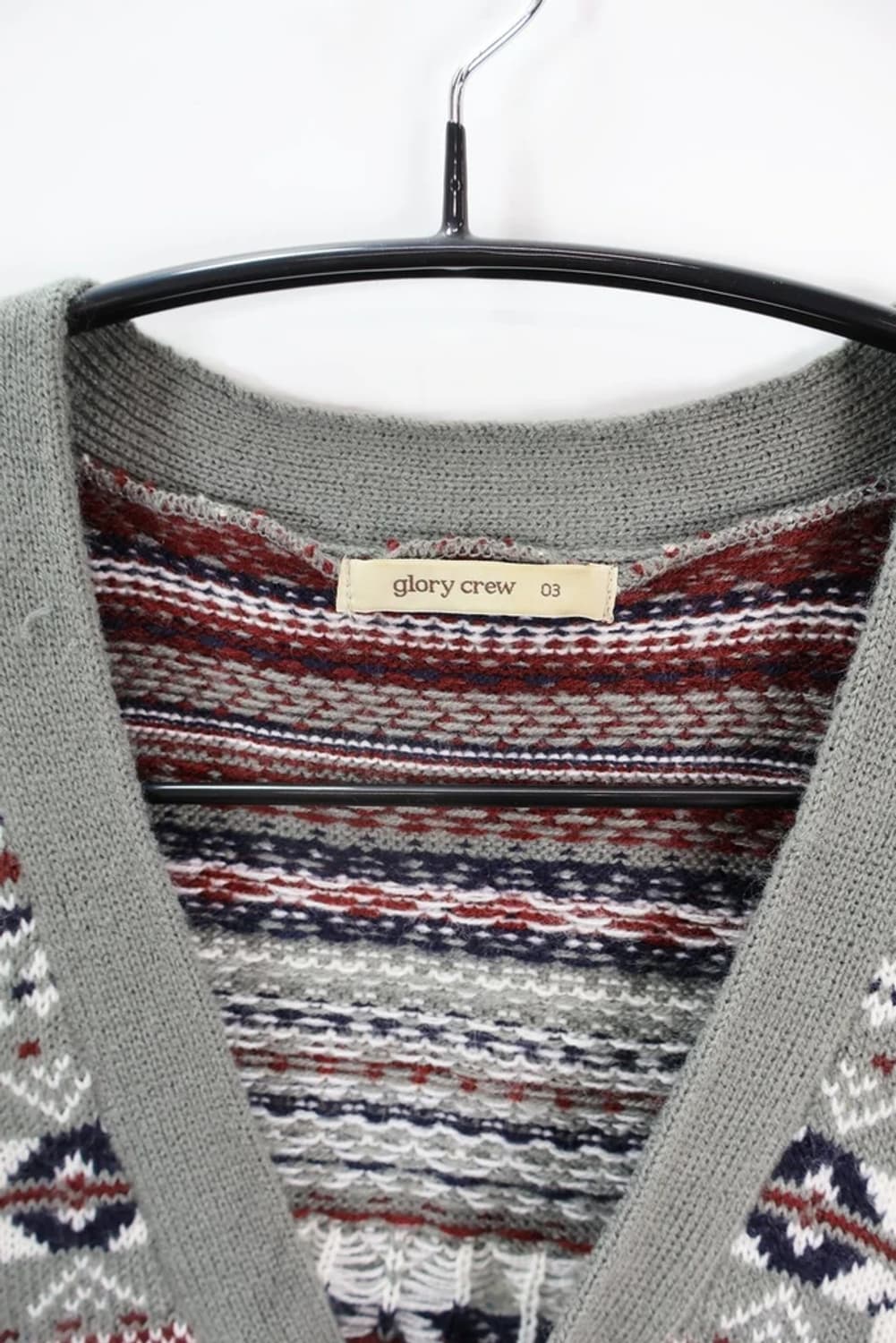 GLORY CREW 패턴 가디건 상품이미지5
