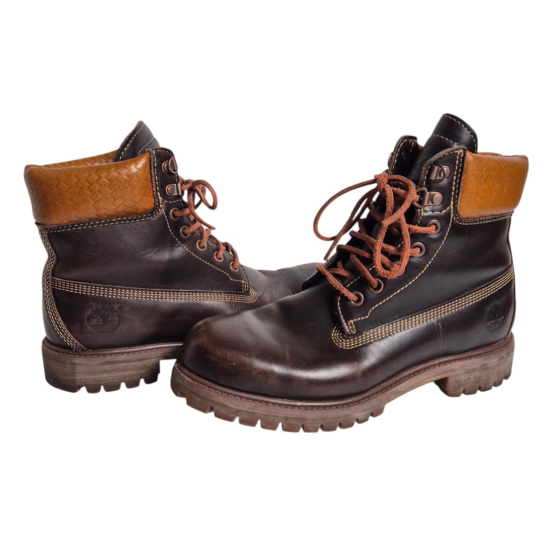 265) 팀버랜드 6인치 워터프루프 다크 브라운 레더 워커 부츠 상품이미지1
