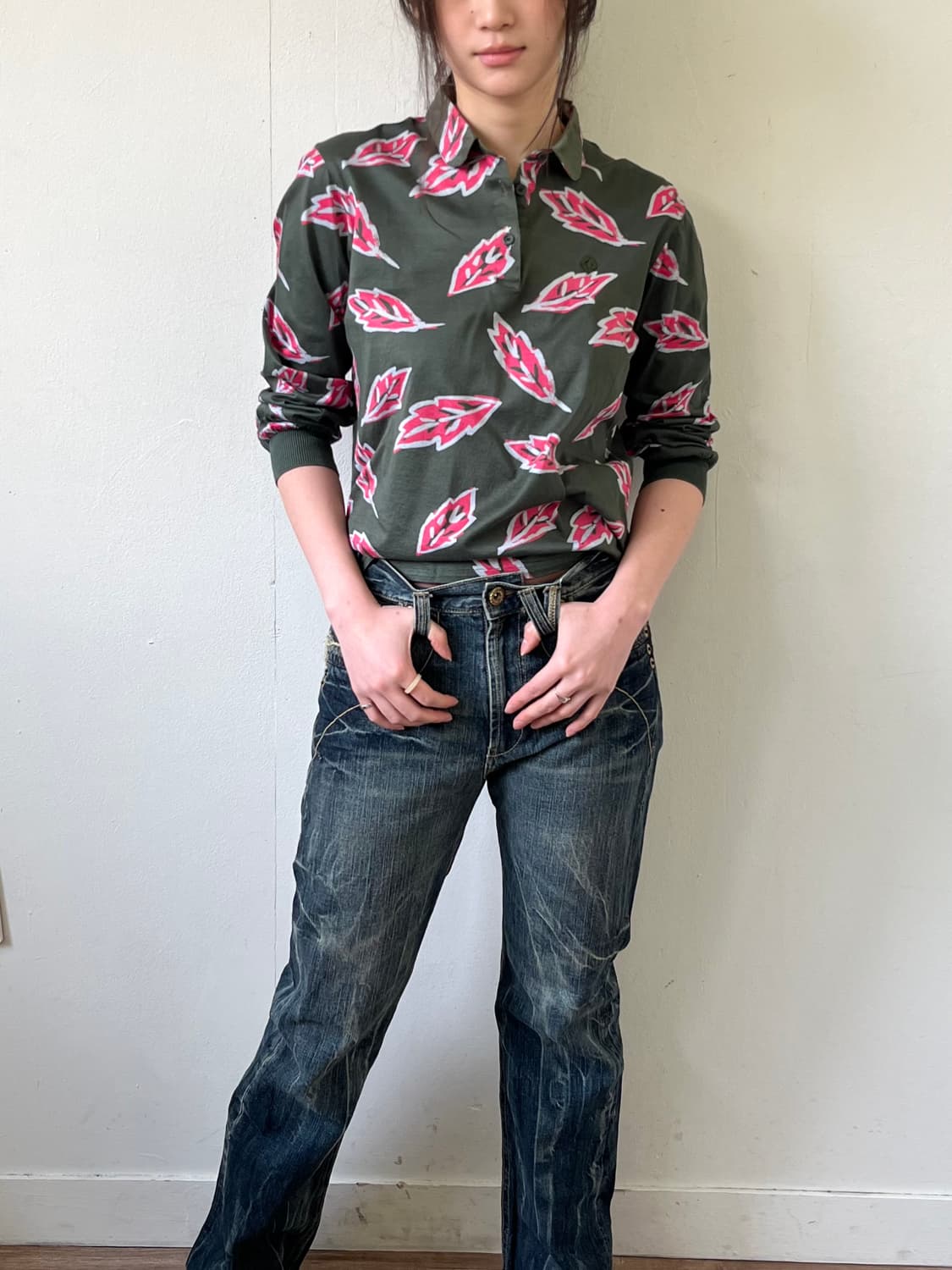 Japan vtg 아트포켓 에이징 데님 팬츠 상품이미지5