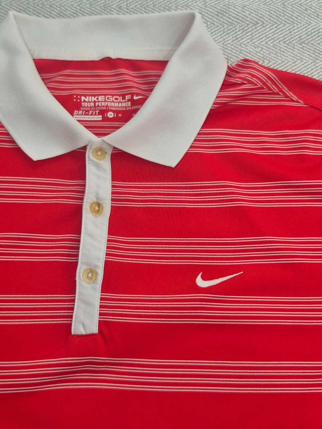나이키 골프 드라이핏 카라티 반팔티 M 스트라이프 상품이미지5