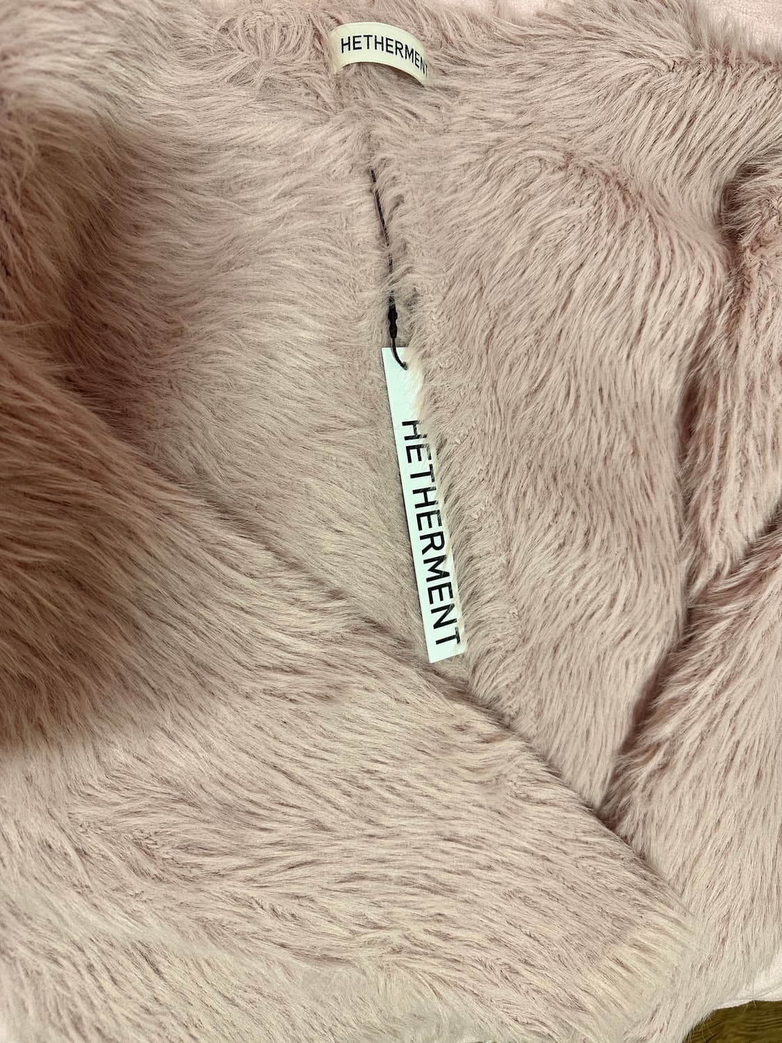 헤더먼트 테디가디건 베이비핑크 상품이미지4