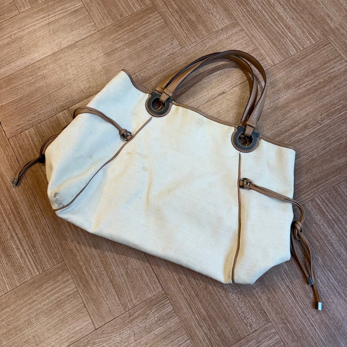 살바토레 페레가모 브라운 간치니 토트백 상품이미지4