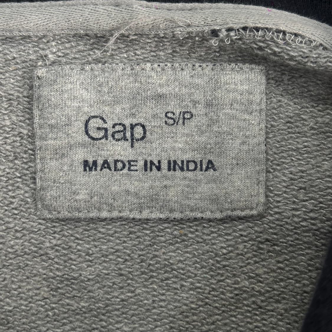 Gap 갭 네이비 로고 그레이 후드티 상품이미지5