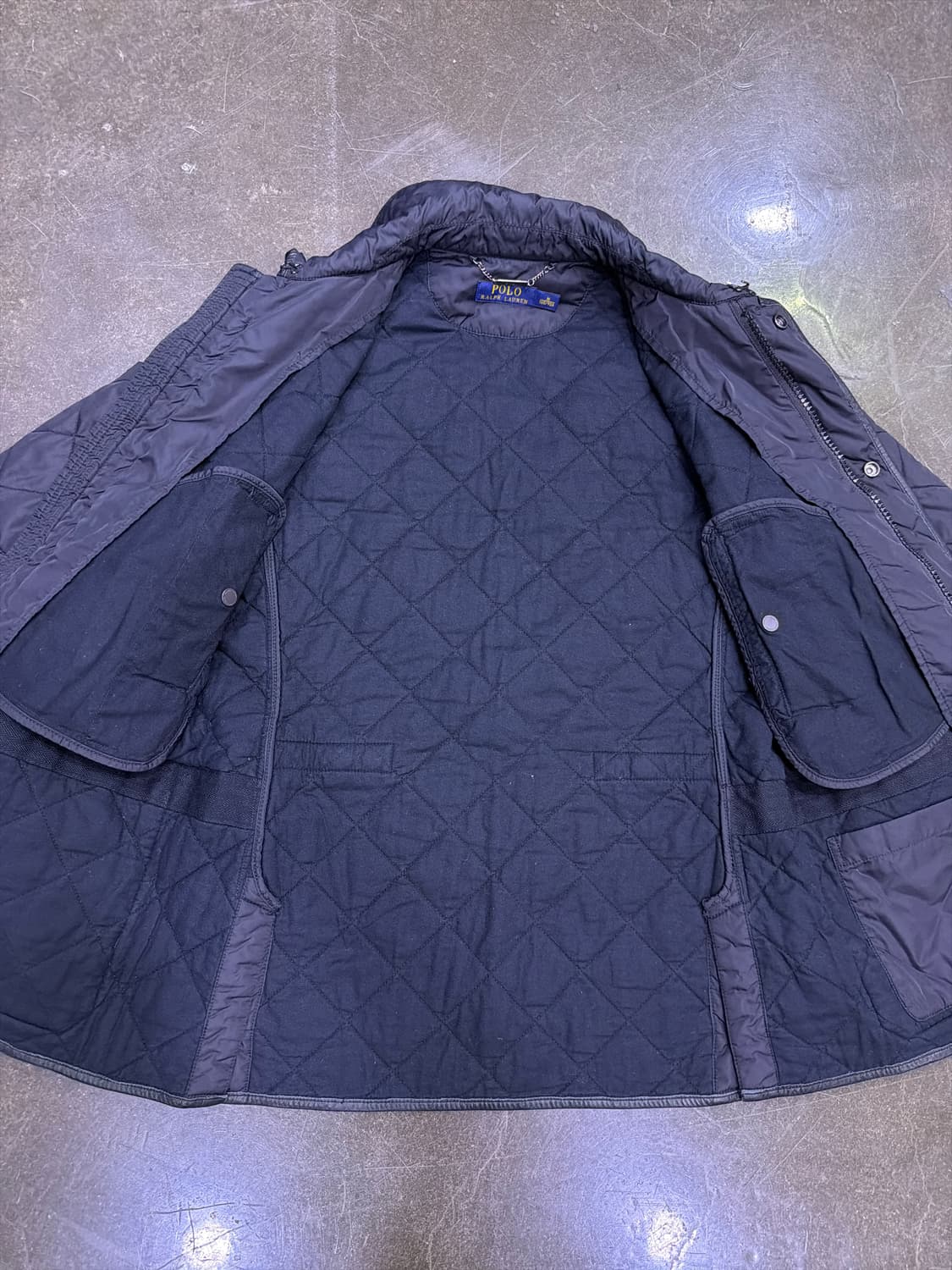 폴로 랄프로렌 클래식 퀼팅자켓 블랙 M 상품이미지9