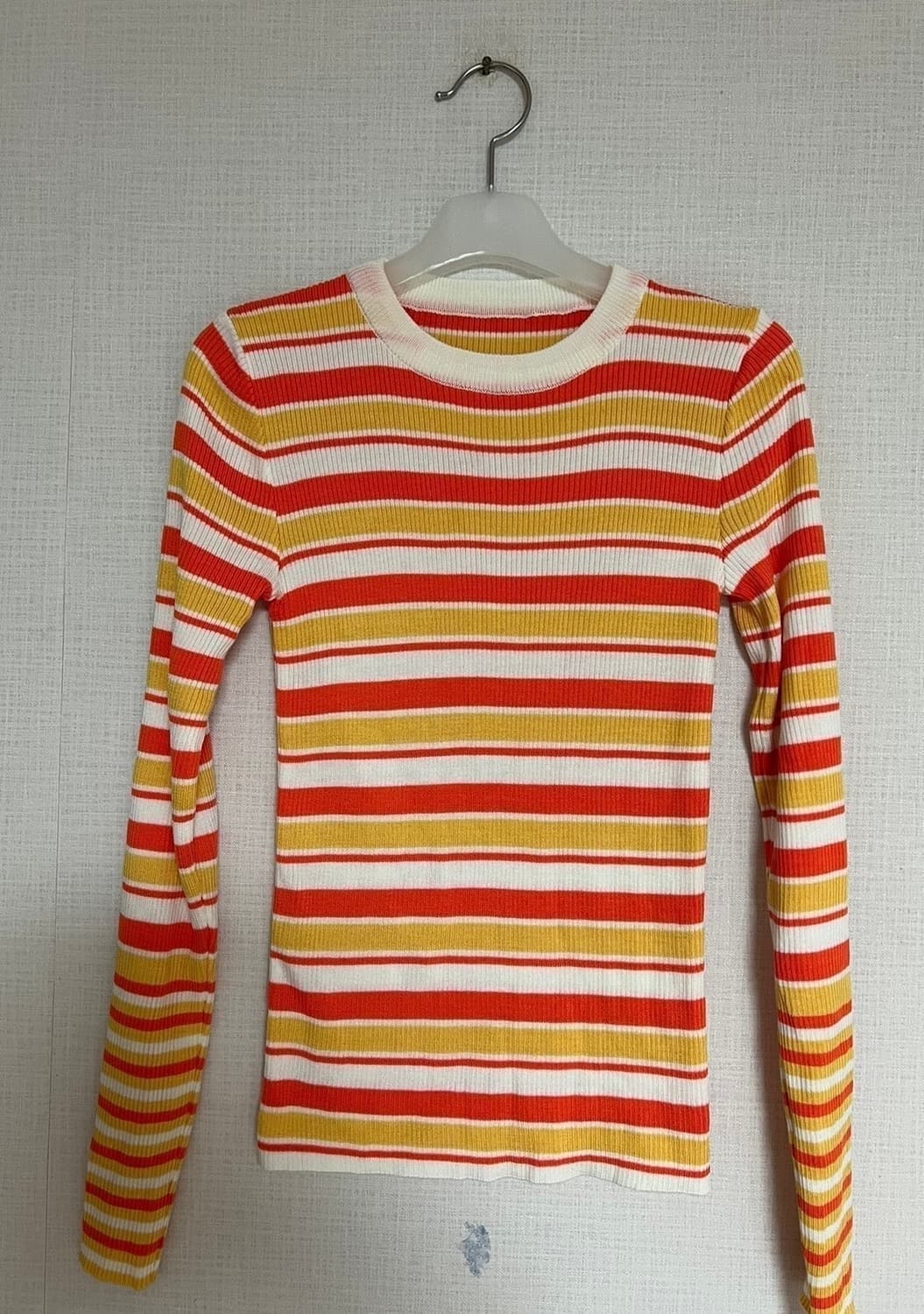 오렌지 단가라 티셔츠, 스트라이프 티셔츠 상품이미지7