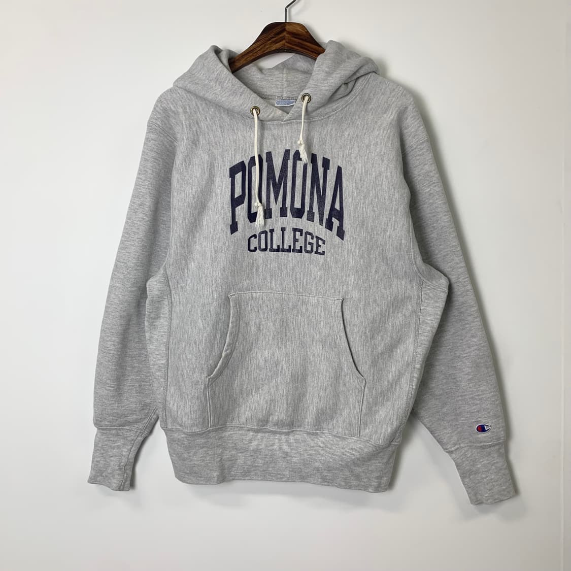챔피온 리버스위브 컬리지 그레이 후드티 상품이미지2