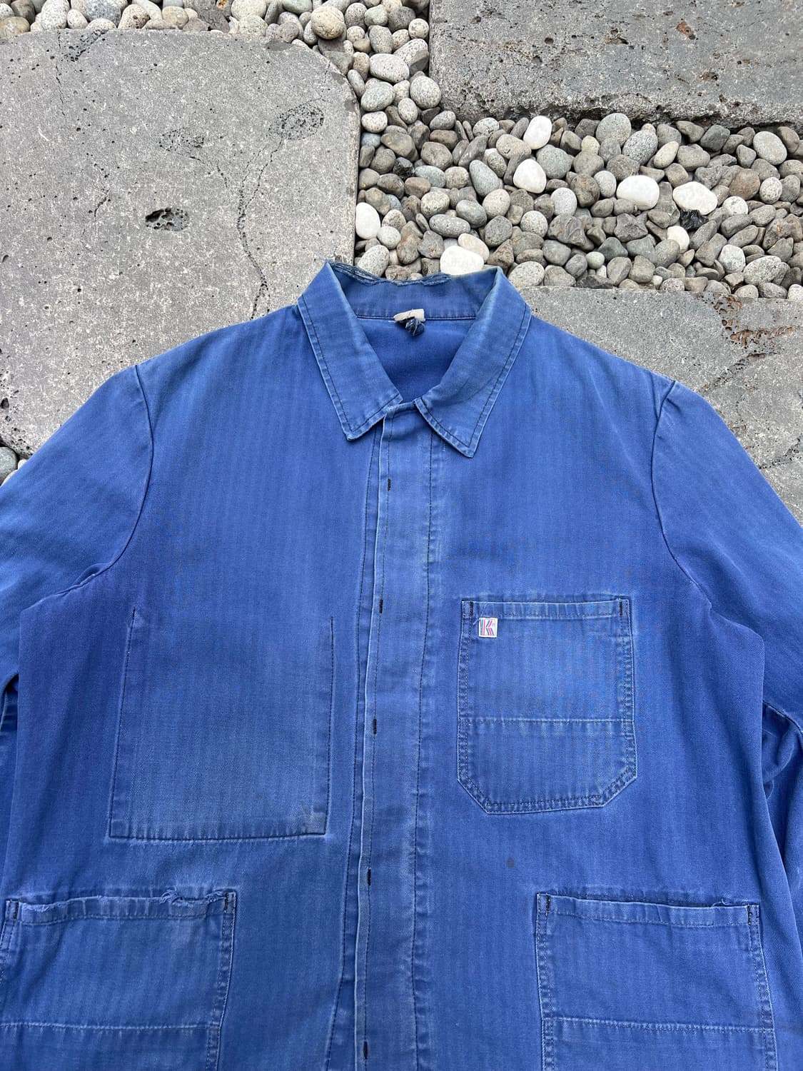 HARD FADED VINTAGE HBT 헤링본트윌코튼 프렌치워크자켓 상품이미지6